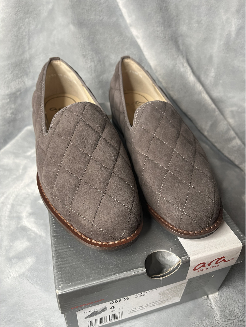NWT Ara Women's Gray/Kent Trot Highsoft Flats Size 6.5